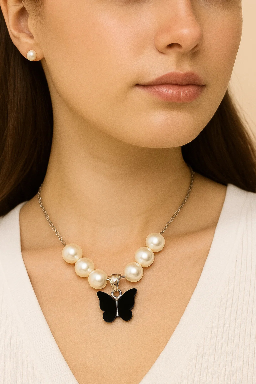 Butterfly Elegance Pearl Set ✨