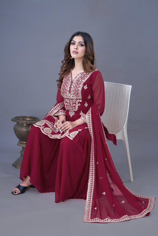 Designer Party Wear Sharara Set