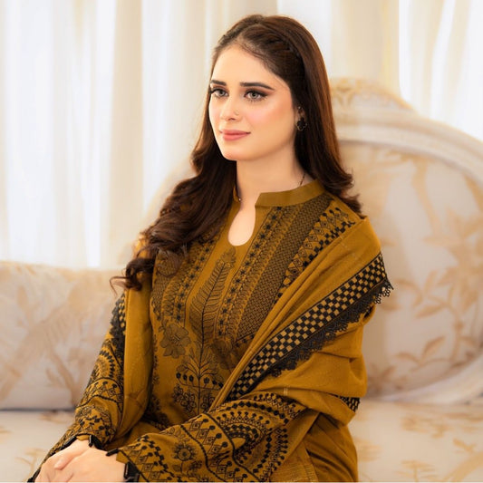 Designer Faux Georgette Top-Plazzo-Dupatta Set