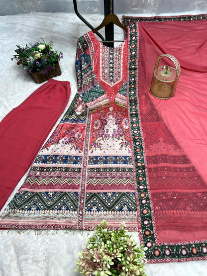 Ready to Wear A-line Kurti Set