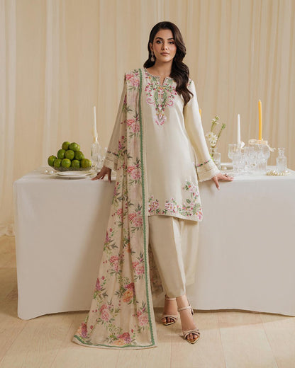 Premium Designer Party Wear Crepe Top & Farshi Palazzo Set with Printed Dupatta