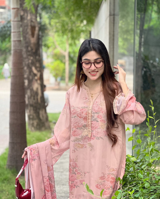 Designer Faux Georgette Co-Ord Set