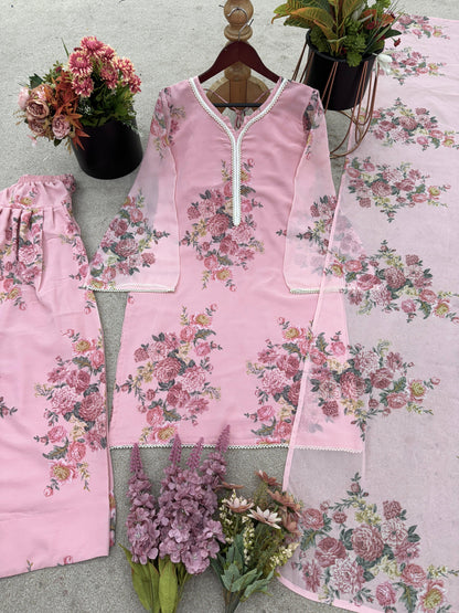 Designer Faux Georgette Co-Ord Set