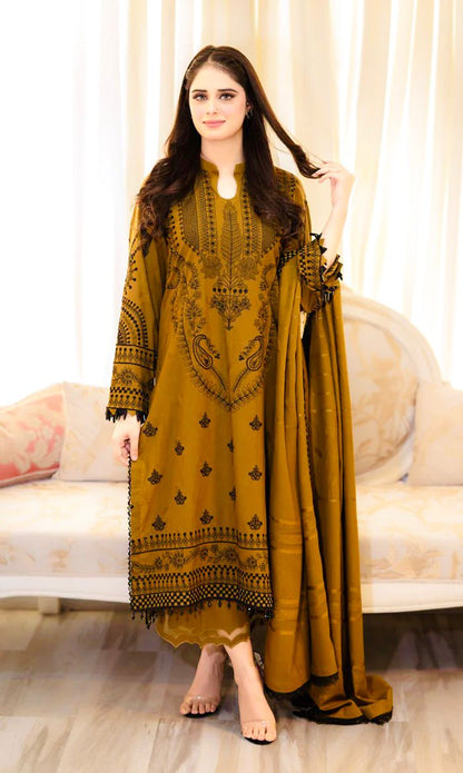 Designer Faux Georgette Top-Plazzo-Dupatta Set