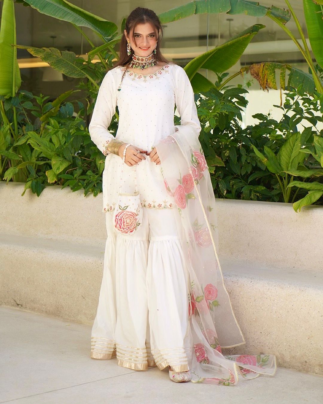 Premium Designer Party Wear Set in Pure Crepe