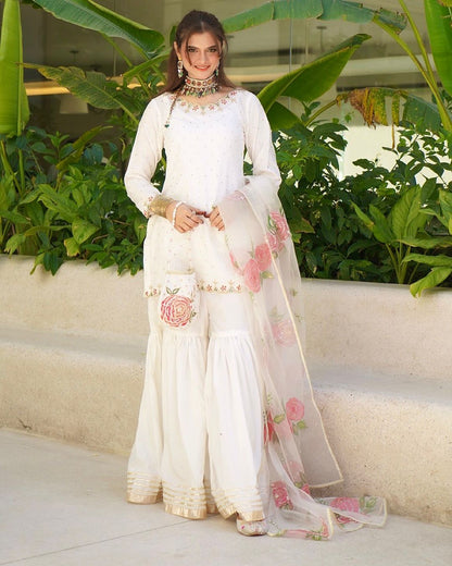 Premium Designer Party Wear Set in Pure Crepe