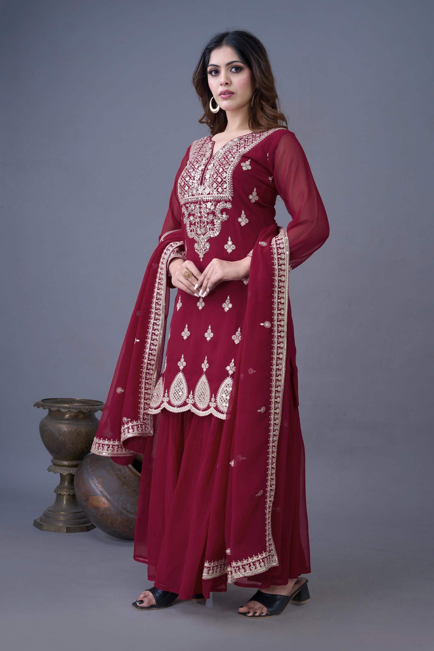 Designer Party Wear Sharara Set