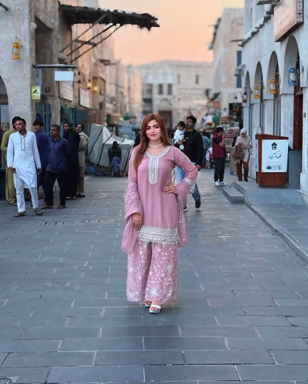 Elegant Embroidered Fox Georgette Kurti Plazzo & Dupatta Set