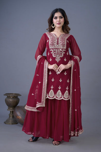 Designer Party Wear Sharara Set