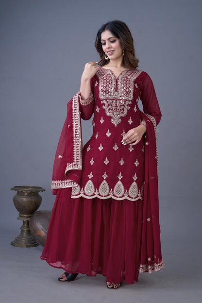 Designer Party Wear Sharara Set