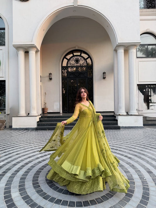 Designer Kediya Style Lehenga Set – Butterfly Net