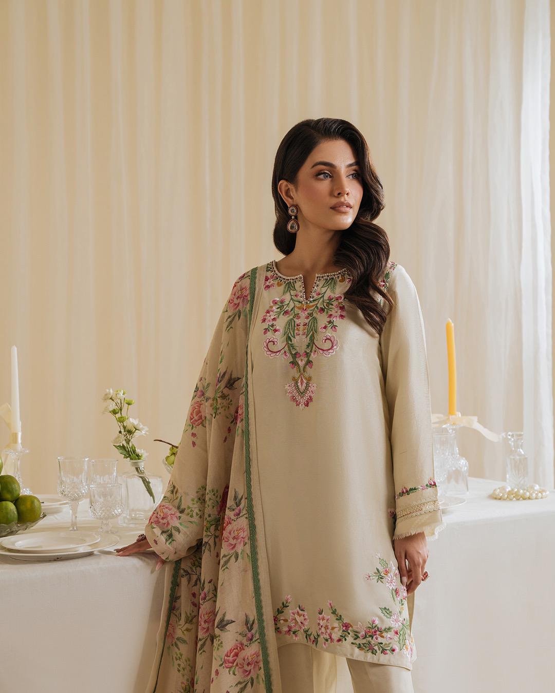 Premium Designer Party Wear Crepe Top & Farshi Palazzo Set with Printed Dupatta