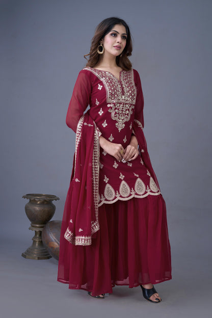 Designer Party Wear Sharara Set