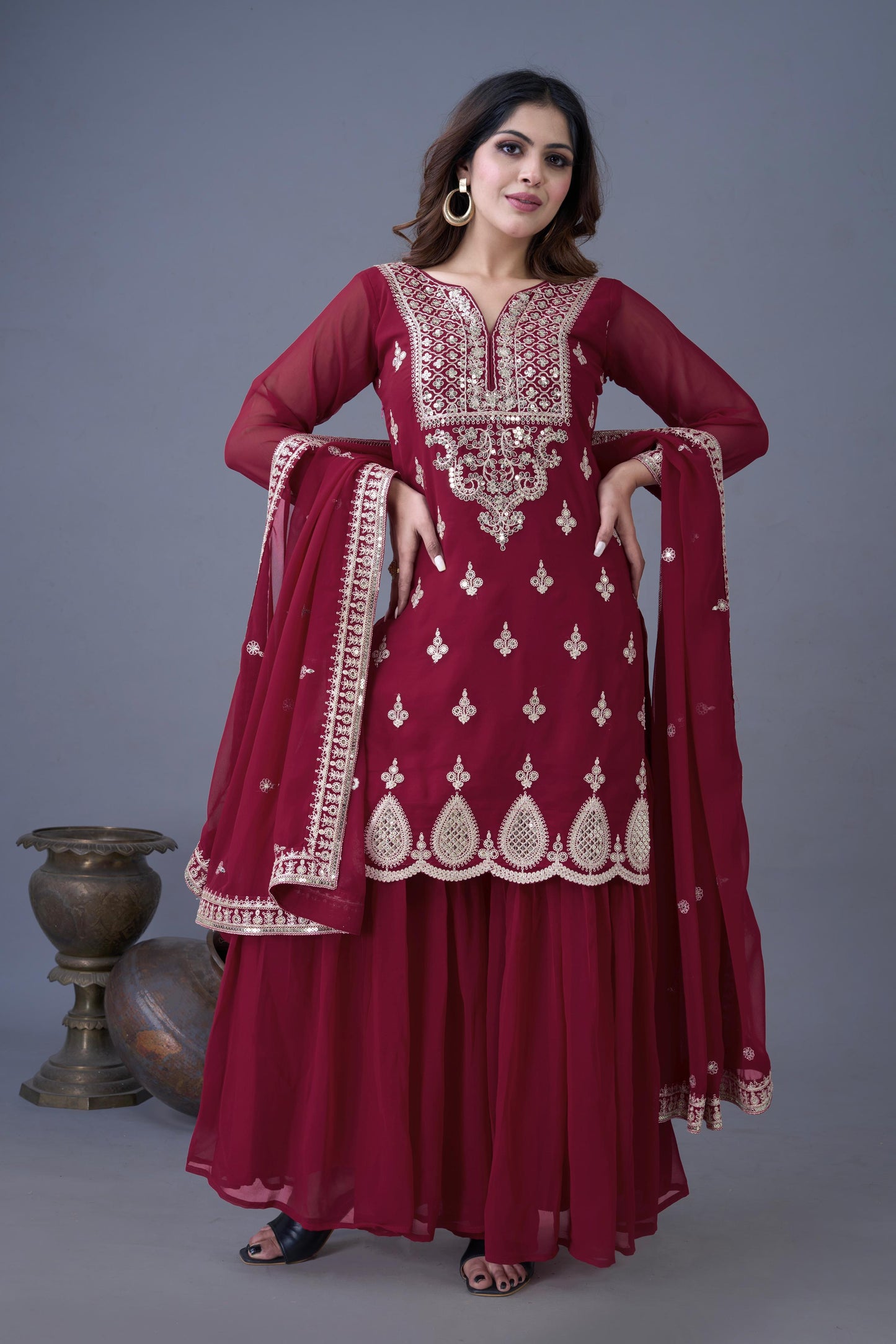 Designer Party Wear Sharara Set