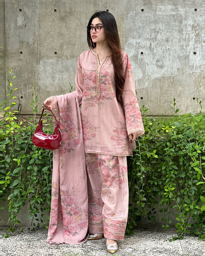 Designer Faux Georgette Co-Ord Set
